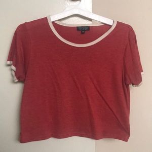 TOPSHOP red t-shirt size US-8